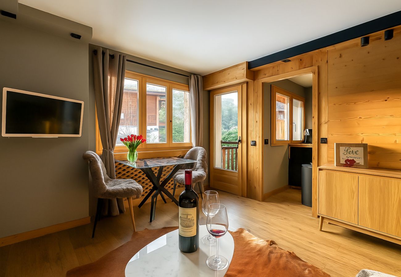 Studio à Megève - RoyalNeige Megève vue montagnes