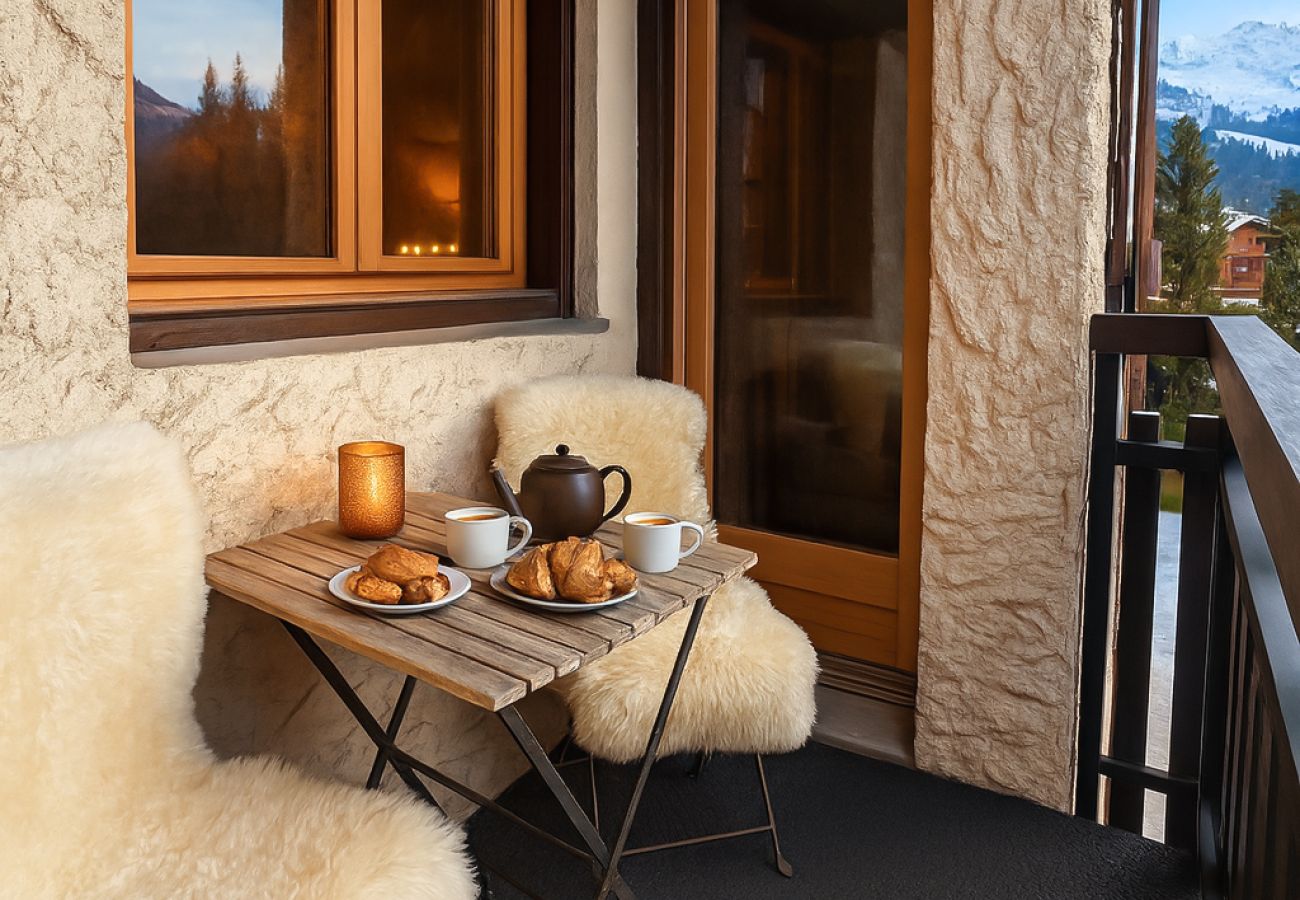 Studio à Megève - RoyalNeige Megève vue montagnes